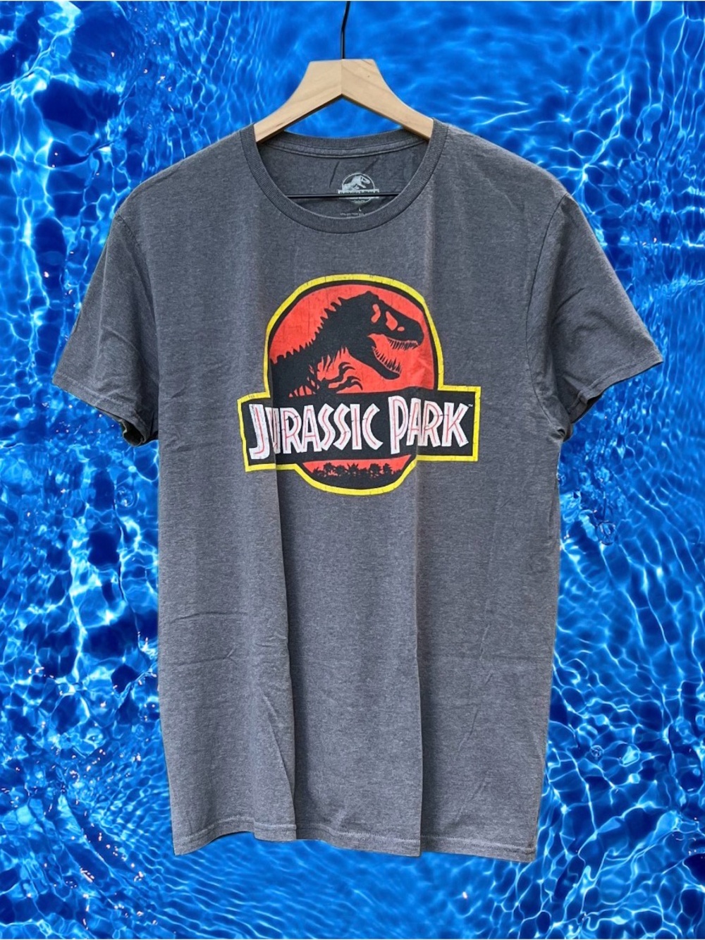 Jurassic Park Men’s T-shirt From Universal Islands Of Adventure Dark Gray Size L